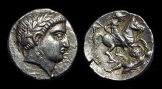 Ancient Coins - PAIONIA, Kings of. Patraos, c. 335-315 BC. AR Tetradrachm (12.46g).