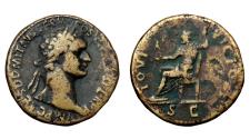 Ancient Coins - Domitian Ae Sestertius