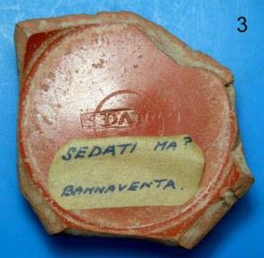 Ancient Coins - 4 Roman terra sigillata sherds.  (Samian ware).  C. 1st-2nd century AD.  
