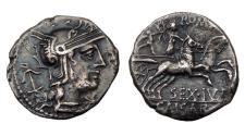Ancient Coins - Sex. Julius Caesar Ar Denarius