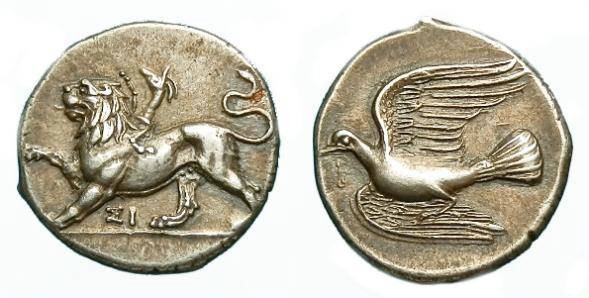 Ancient Coins - SUPERB SIKYONIA. SIKYON AR HEMIDRACHM