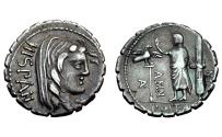 Ancient Coins - A Postumius A f Sp n Albinus Ar Denarius