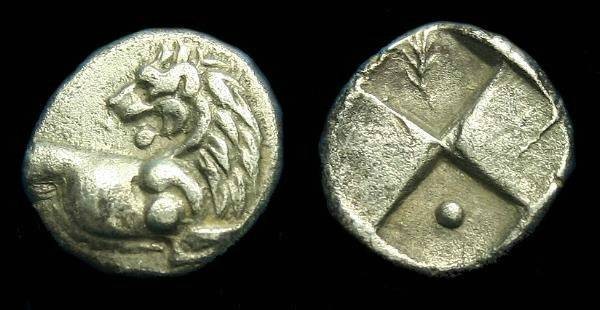Ancient Coins - Thrace.  Chersonesos.  Ar hemidrachm.  C. 386-338 BC.  Nice coin.