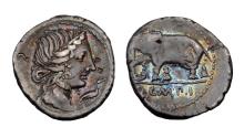 Ancient Coins - Q. Caecilius Metellus Pius Ar Denarius