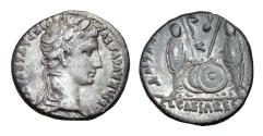 Ancient Coins - Augustus Ar Denarius. HELMINGHAM HOARD