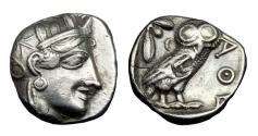 Ancient Coins - Attica Athens Ar Tetradrachm