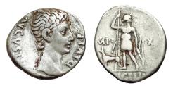 Ancient Coins - Augustus Ar Denarius. HELMINGHAM HOARD