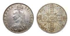 Ancient Coins - Victoria Ar 'Jumilee' Florin
