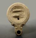 Ancient Coins - Roman Terracotta Oil Lamp With A Cuttlefish & Fish