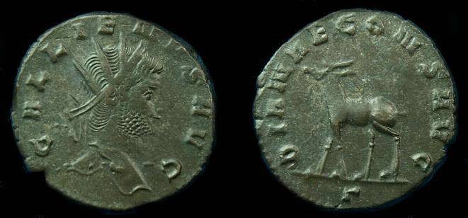 Ancient Coins - Gallienus.  Ae ant.  C. 267-268 AD.  