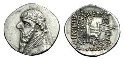 Ancient Coins - Mithradates II Ar Drachm. Fine Detail