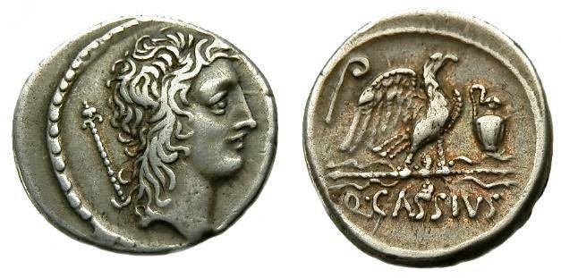 Ancient Coins - Q CASSIUS LONGINUS  AR DENARIUS