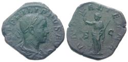 Ancient Coins - PHILIP II as Augustus AD 247-249. Sestertius from the stock of Frey Freiburg 1967.