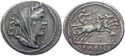 Ancient Coins - C FABIUS C F HADRIANUS Denarius, 102 b.