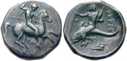 Ancient Coins - Calabria TARENTUM Stater, 325-281 bc. Ex Credit Swisse FPL 26, August 1978, 8