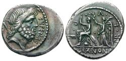 Ancient Coins - M. Nonius Sufenas Denarius 57 bc. From the stock of Harlan J. Berk 2015.