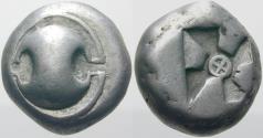 Ancient Coins - Boeotia THEBES Rare anticlockwise Stater, ca 480-460.