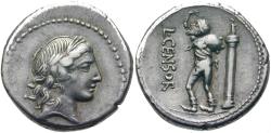 Ancient Coins - L. Marcius Censorinus Denarius 82 bc. Wonderful reverse and from Auctiones 6, 1976.