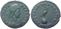 Ancient Coins - Constantius II Augustus 337-361. Follis, Treveri, from the stock of Muenzen und Medaillen Basel 1964.