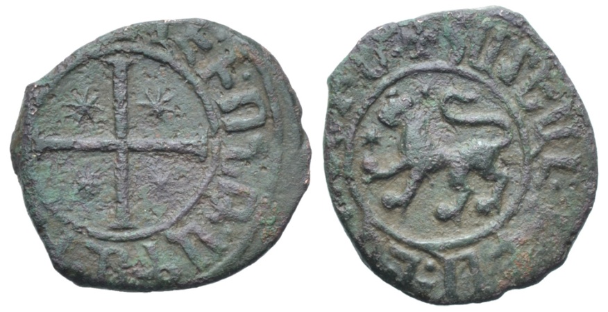World Coins - Cilician Armenia. Levon II. Kardez. Lion. Cross. # 0162