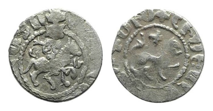 World Coins - Cilician Armenia. Levon IV. Takvorin. Lion. Cross. # 9061