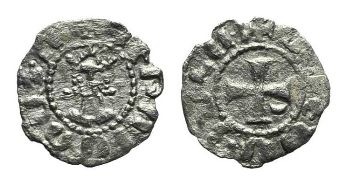 World Coins - Cilician Armenia. Hetoum II. Billon. Cross. # 9038