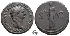Ancient Coins - Domitianus Caesar (69-81), Sestertius, Roma, 80-81 AD, struck under Titus, very attractive, good VF