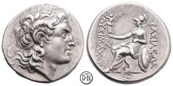 Ancient Coins - Lysimachos (323-281), Tetradrachm, posthumous, c. 280-270 BC, rare and beautiful, nEF