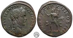 Ancient Coins - Caracalla (198/211-217), Sestertius, Roma, 210 AD, nice portrait, rare, VF