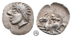 Ancient Coins - Boii (Lower Austria, Southern Bohemia), Obol, c. 1st cent. BC, extremely rare, EF