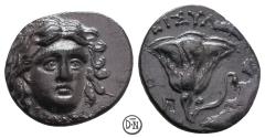 Ancient Coins - Rhodos (Caria), Drachm, c. 205-190 BC, Teisylos magistrate, dark patina, beautiful style, nEF
