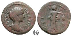 Ancient Coins - Plautilla (202-205/211), local bronze, Parium (Mysia), unique, the only specimen known to RPC, F