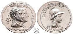 Ancient Coins - Eukratides I (171-145), Tetradrachm, Baktra, rare and superb specimen, EF