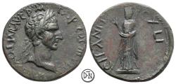 Ancient Coins - Nerva (96-98), local bronze, Sinope (Paphlagonia), RPC plate coin, extremely rare, VF