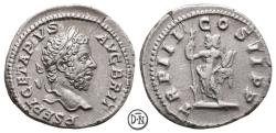 Ancient Coins - Geta (209-211), Denarius, Roma, 211 AD, sought-after type, VF