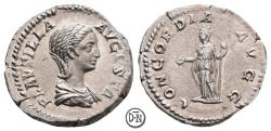 Ancient Coins - Plautilla (202-205/211), Denarius, 202-205 AD, very nice portrait, EF