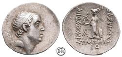 Ancient Coins - Cappadocian kings, Ariobarzanes I (95-63), Drachm, Tyana, RY 19 = 77-76 BC, extremely rare year, possibly unpublished, VF