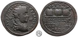 Ancient Coins - Valerianus I (253-260), local bronze, Tarsos (Cilicia), rare and interesting, VF
