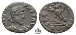 Ancient Coins - Eugenius (392-394), AE 4, Aquileia, very rare, VF
