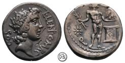 Ancient Coins - L. Cornelius Lentulus & C. Claudius Marcellus (Consules), Denarius, military mint, toned, VF