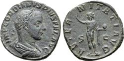 Ancient Coins - Gordian III 238 - 244 AD, Sestertius with Aeternitas