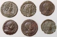 Ancient Coins - Lot of 6 Constantine II & Constans, XF-AU