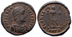 Ancient Coins - Theodosius I, 379 - 395 AD, Follis of Antioch