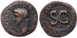 Ancient Coins - Augustus, 27 BC - 14 AD, AE As