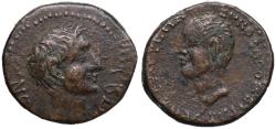 Ancient Coins - Octavian, with Zenodorus, 32 - 31 BC, AE19