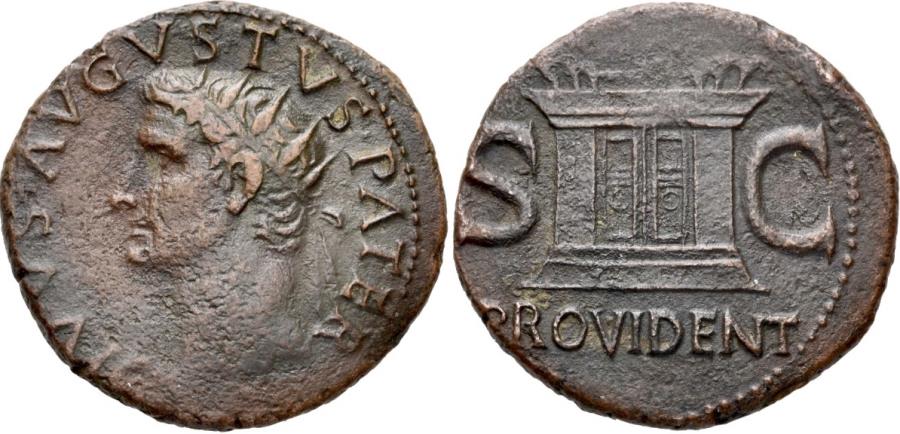Divus Augustus, 34 - 37 AD, AE As, Large Altar | Roman Imperial Coins