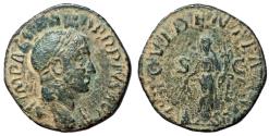 Ancient Coins - Severus Alexander, 222 - 235 AD, Sestertius with Providentia