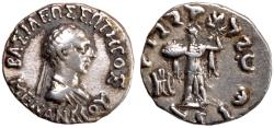 Ancient Coins - Bactria, Menander I, 155 - 130 BC, Silver Drachm