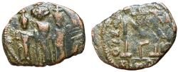 Ancient Coins - Heraclius, 610 - 641 AD, Follis of Cyprus Mint