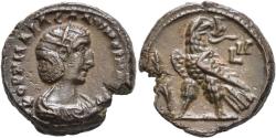 Ancient Coins - Salonina, 254 - 268 AD, Tetradrachm of Alexandria, Eagle